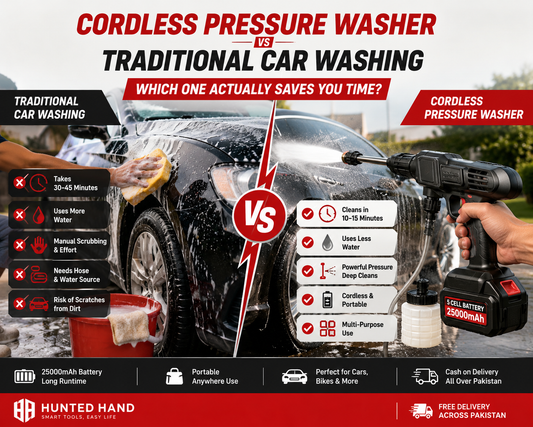 Cordless Pressure Washer vs Traditional Car Washing: Which Saves You Time?