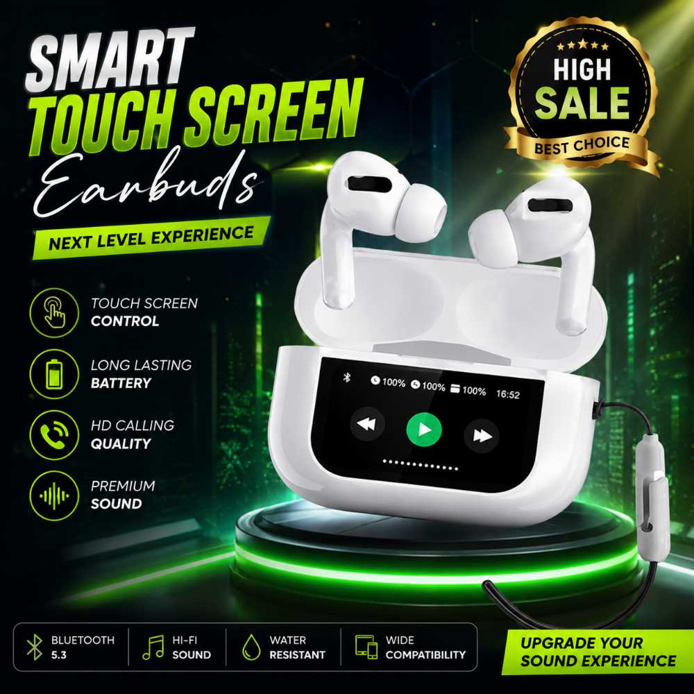 A9 Pro Wireless Earbuds White Bluetooth 5.3