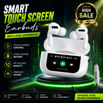A9 Pro Wireless Earbuds White Bluetooth 5.3