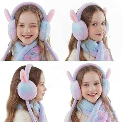 Cute Rabbit Plush Winter Earmuffs for Girls