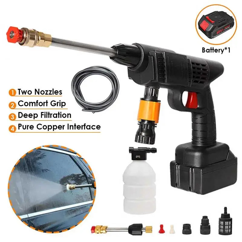 48V Wireless High Pressure Washer Gun Single Battery With Premium Box