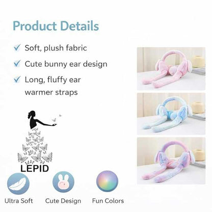 Soft Bunny Ear Warmers for Cold Weather