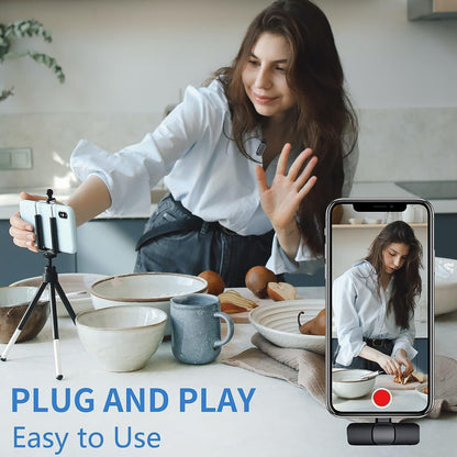 K9 Wireless Lavalier Microphone | Single & Dual Wireless Mic | USB Type-C Plug & Play | Noise Reduction Recording Mic
