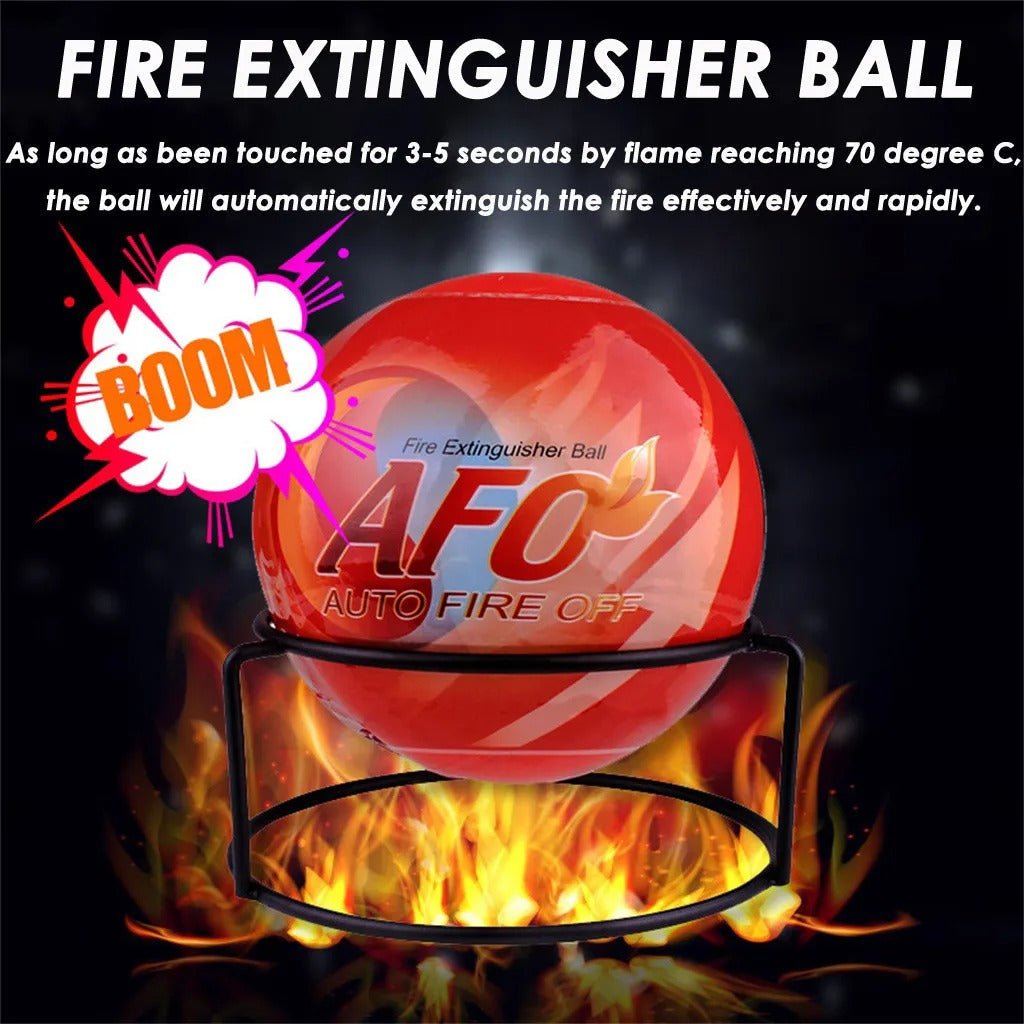 AFO Fire Extinguisher Ball – Automatic Fire Safety Extinguisher with Stand