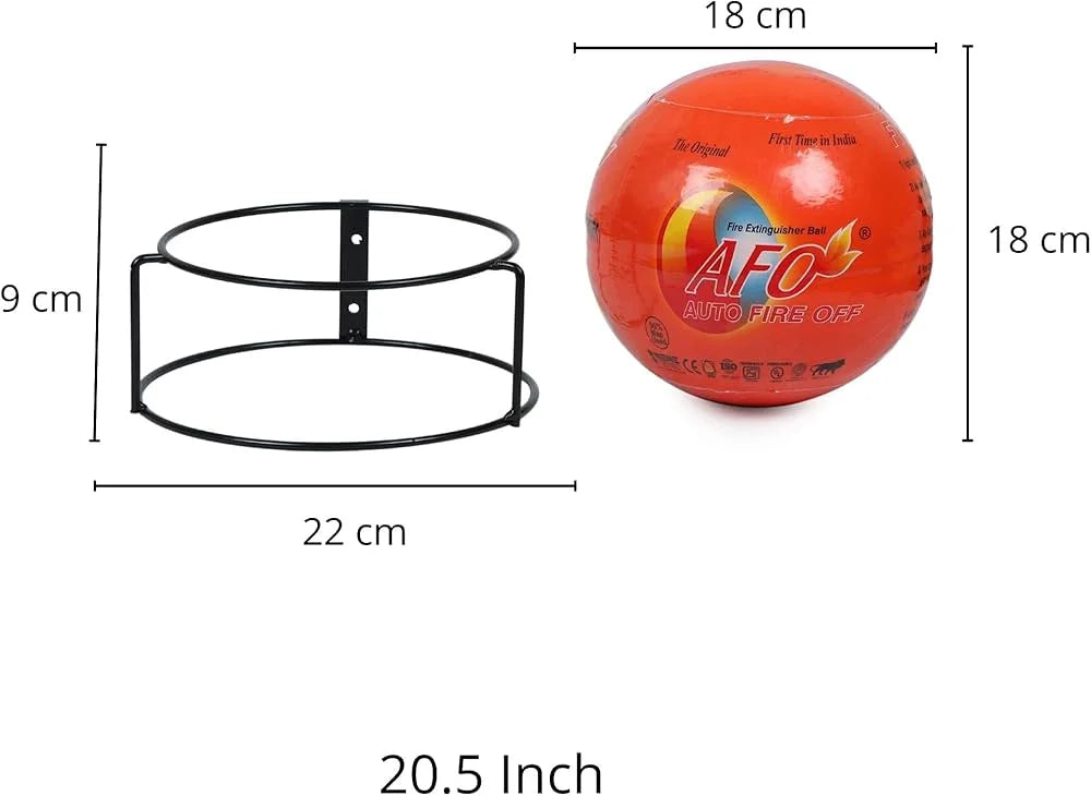 AFO Fire Extinguisher Ball – Automatic Fire Safety Extinguisher with Stand