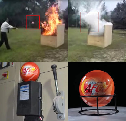 AFO Fire Extinguisher Ball – Automatic Fire Safety Extinguisher with Stand